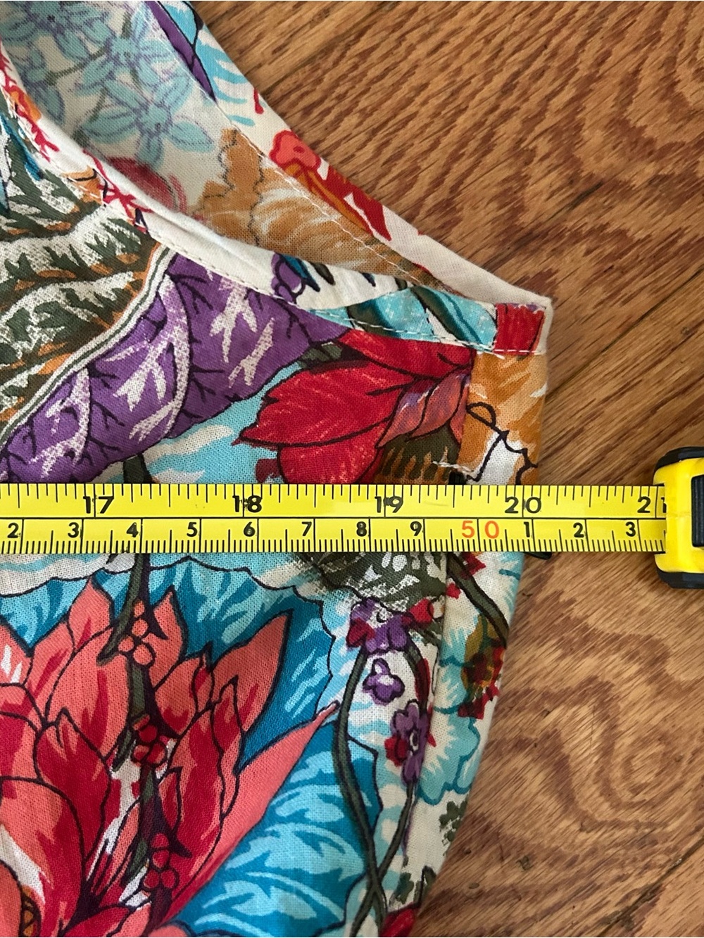 Apsara by Amrita Floral Maxi Dress XL Smocked Back Pockets Boho Cottagecore EUC - Picture 9 of 12
